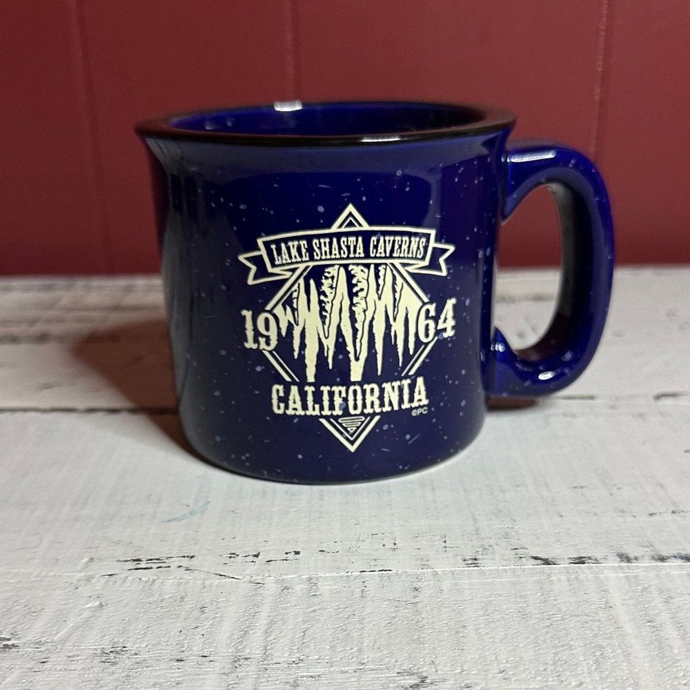 Lake Shasta Caverns Blue Mug